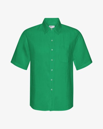 Linen SS Shirt - Kelly Green - Male - M