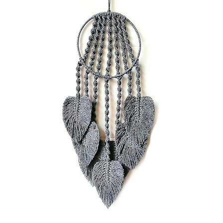 Drømmekatcher Håndvævet Vindklokke Hængende Vedhæng Dekoration A