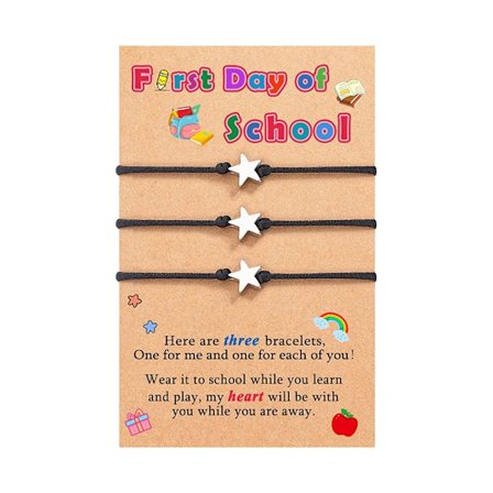 Tillbaka till skolan Armband Repvävda armband SVART 3 SVART 3