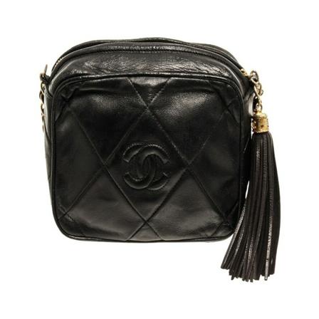 Chanel Vintage Pre-owned Cross Body Väska svart, Dam Vintage Väskor, Dam, Storlek: ONE SIZE