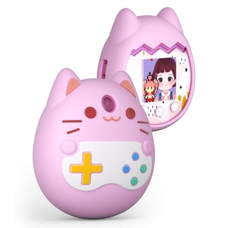 Virtuel elektronisk kæledyrs-etui Spilmaskinebeskyttelse til Tamagotchi Pix pink