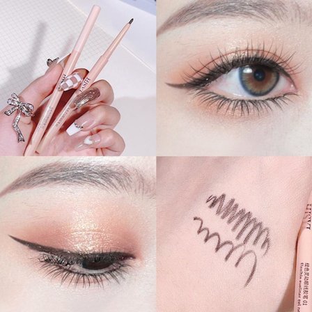 Silkeslen Eyeliner Penna Långvarig Eyeliner Gel Penna Vattentät Och Svettsäker Eyeliner För Nybörjare