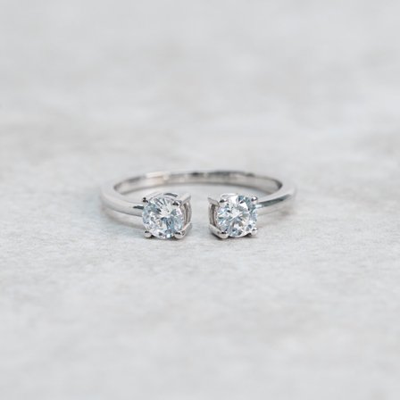 Förlovningsring Fjällviol, 18K vitguld - Förlovning- och vigselringar