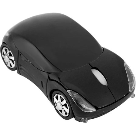 2,4g Trådløs Mus i Bilform, 1600dpi Optisk Mus, 2,4ghz Trådløs Overførsel, 3 Knapper Med Rullehjul, Til Pc Laptop Tablet Spil Kontor(b