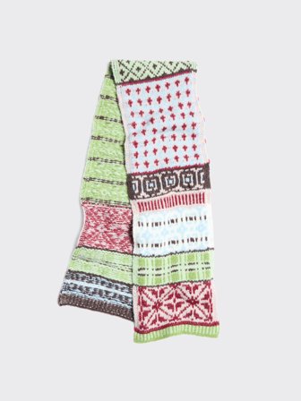 Holzweiler Norwegian Wool Scarf - Green Mix - Unisex - One size