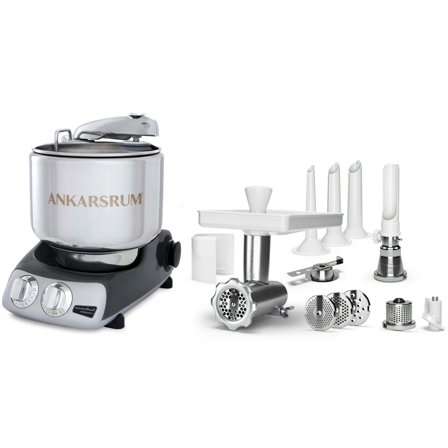 Ankarsrum Assistent AKM 6230 røremaskine + komplet kødhakker, sort | KitchenOne