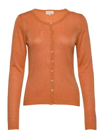 New Laura Cardigan Neuletakki Oranssi Minus
