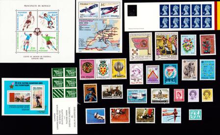 Europæiske lande - Frimærkepakke - Postfrisk