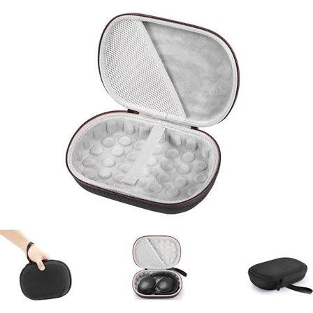 Kova suojakotelo Bose QuietComfort 35 (Series II), QC35, QC25, QC15 langattomille kuulokkeille - Musta