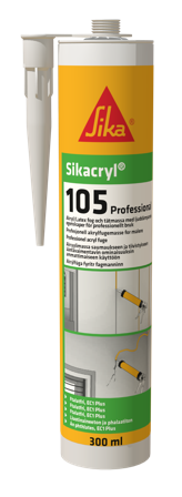 Sika Cryl-105 Akustikfogmassa vit 600 ml, Kemteknik