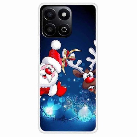 TPU-puhelinkotelo Honor Play 60 Plus 5G/200 Smart 5G/Play 9T/X7c 4G -malleille, juhlava kuvio, monivärinen