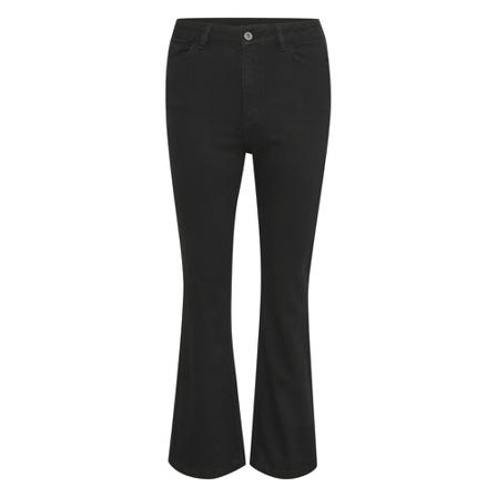 Kaffe KAilsa HW Flared Jeans Sort, Dame