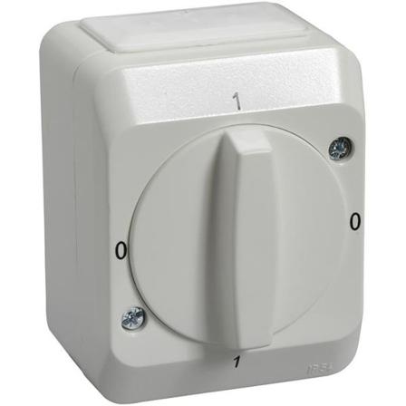 Schneider Electric Aqua Stark 183501200 Kytkin koteloitu kääntömalli, 3-napainen, Katkaisijat & pistorasiat
