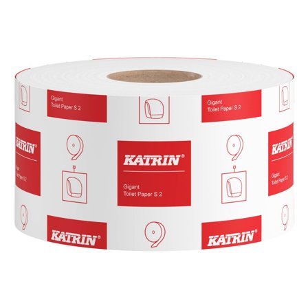 KATRIN Toalettpapper Gigant S2, 2-lagers, 1600 ark, 100 mm, vit 12/fp - Lyreco - Städ och hygien - Toalettpapper och torkpapper - Toalettpapper - 