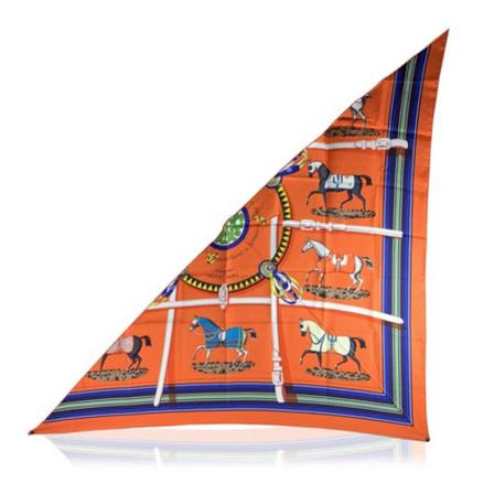 Hermès Vintage Pre-owned Halstørklæde Orange, Dame Vintage Accessories, Størrelse: ONE Size