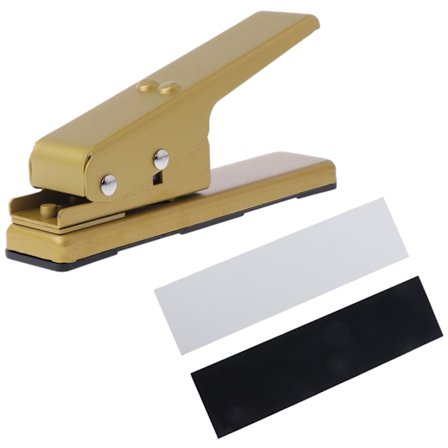 Guitarplektre DIY Plectrum Punch Maker Metal Cutter Plektre Saks Abrasivt Papir