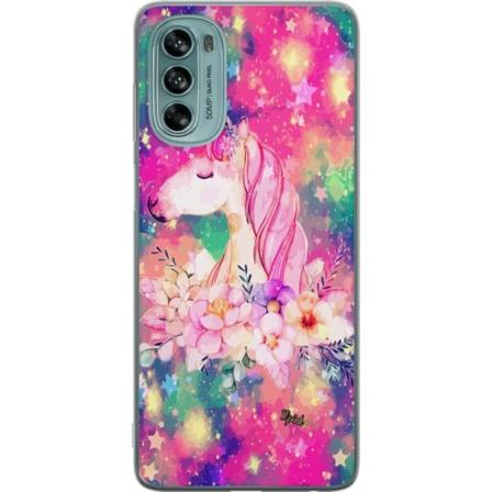 Motorola Moto G62 5G Genomskinligt Skal Unicorn Enhörning