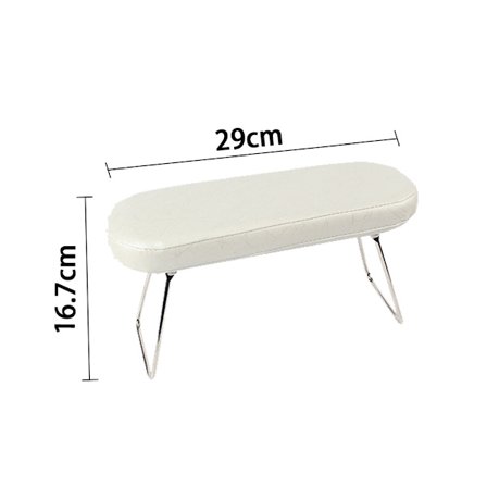 Akryl nagelarmstöd för naglar, mikrofiber läder nagel, vit - high quality