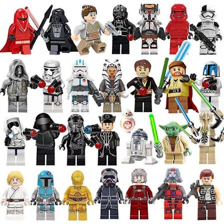 Star Wars Series Assembled Building Block Minifigure Luke Darth Vader Jedi Master Set Toy 29pcs