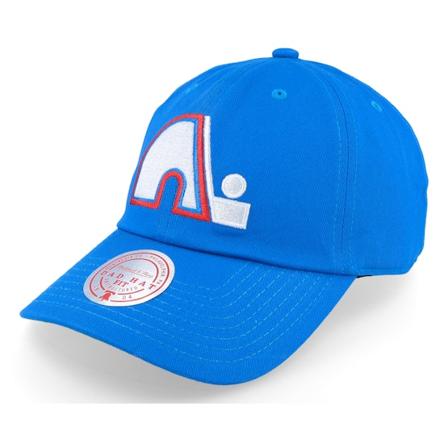 Mitchell & Ness - Quebec Nordiques Team Ground 2.0 Blue Dad Cap Unconstructed Blue Cap - NHL @ Hatstore