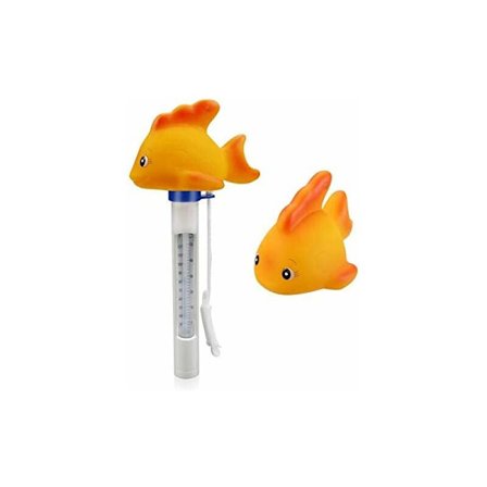 Flytande pooltermometer, med rep, stöttålig för alla pooler, spabad, badtunnor, akvarier och fiskdammar (guldfisk).
