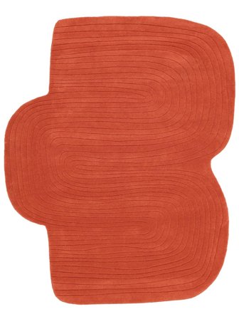 Lifeline 230X300 Rosso Geometrico Tappeto Di Lana