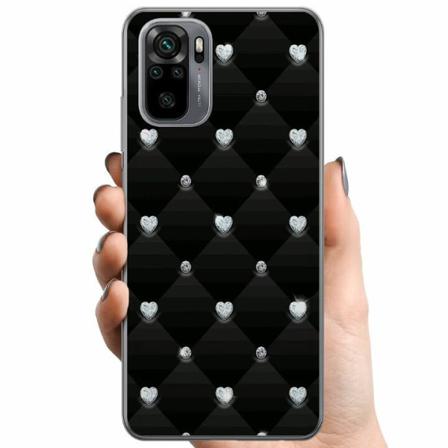 Xiaomi Redmi Note 10s Tpu Mobilskal Bling Heart
