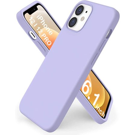 iPhone 12 Pro /12 Liquid Case Ljuslila