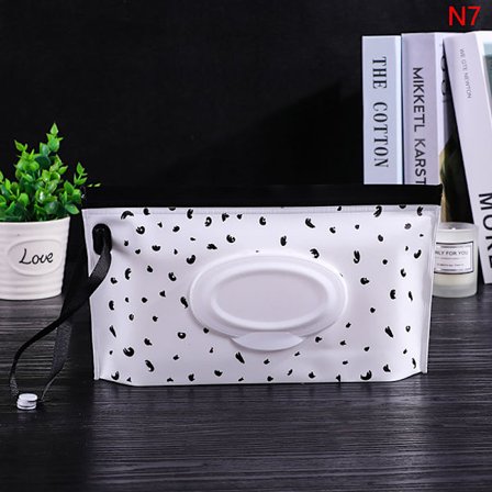 Baby Wet Wipe Pouch Portable Wipes Hållare Case Flip Cover Refil