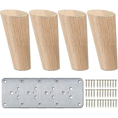 8 cm Treben for Bord, La Vane 4-pakks Solid Treben Skrå Tilspissede Erstatningsgave