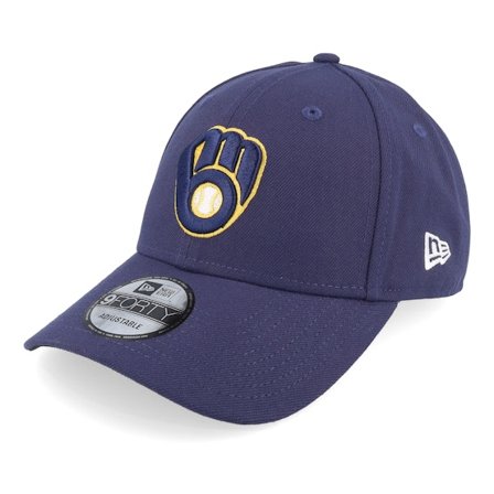 New Era - MLB Blau Adjustable Cap - Milwaukee Brewers The League Navy Adjustable @ Hatstore