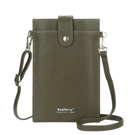 Mobilväska axelrem plånbok Kompatibel med iPhone grön grön