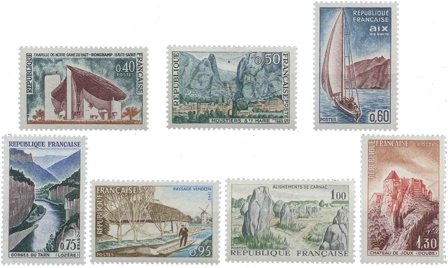 Frankrig 1965 - YT 1435-1441 - Postfrisk