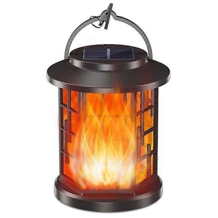 YY-91008B Hengende Solcellelamper Lykt IP65 Vanntett Utendørs Flammende Lykt for Hage Ga (FMY)
