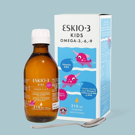 Eskio-3 Kids Omega 3-6-9 Tutti Frutti 210 ml, Helse & Madvarer, Kosttilskud, Kosttilskud Til Børn