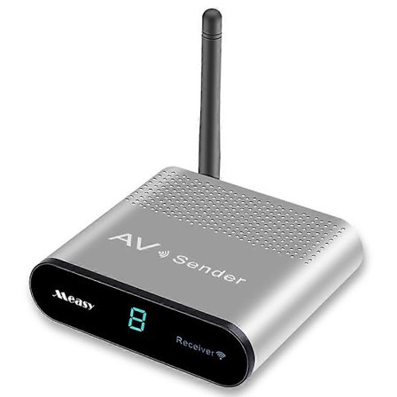 MEASY AV220 200m Rækkevidde 2.4G Trådløs HD Video Transmitter og Receiver med IR Antenne - EU Stik