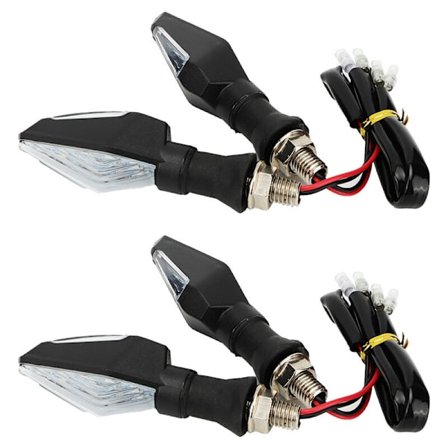4 st 12 LED Dubbel Färg Blinkers för Motorcykel Scooter ATV Tillbehör (MK-024)