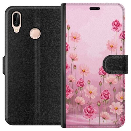 Yhteensopiva Lompakkokotelo Huawei P20 lite Petal Reverie Soft Blush