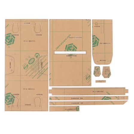 Akryl Skabelon til Håndværk Transparent Klar Præcisionsskæring Tegnebog Læder Akryl Skabeloner til Skuldertaske