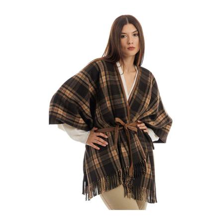 Seventy Capes Brun, Dame Poncho, Størrelse: ONE Size