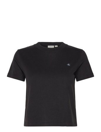 Calvin Klein Jeans | Woven Label Peached Baby Tee | L