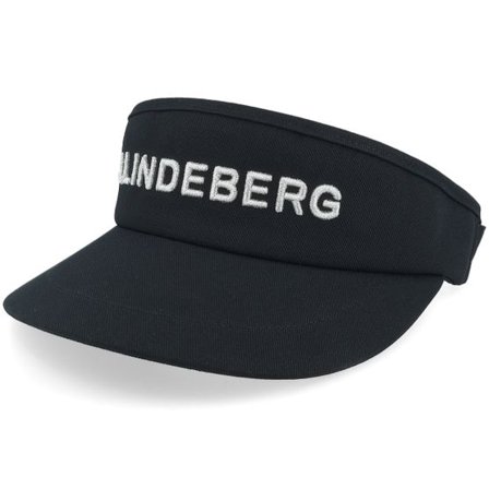 J.Lindeberg - Svart visor Keps - Viktor Black Visor @ Hatstore