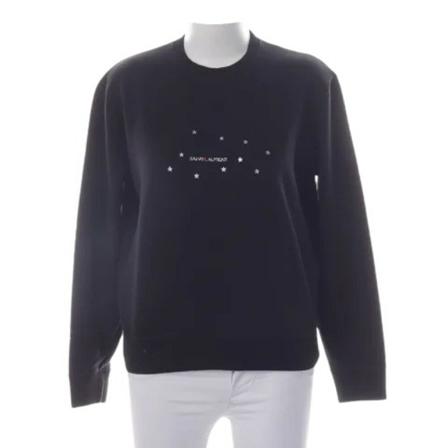 Saint Laurent Vintage Pre-owned Cotton tops , Zwart , Dames , Maat: L