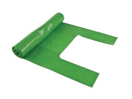 POLYNOVA Papperskorgspåse knyt opt. 30L 35my grön 25/rl - Lyreco - Städ och hygien - Påsar och säckar - Plastsäckar