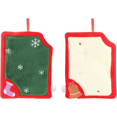 2 stycken julhanddukar, God Jul handduk, Julhandduk med snodd för hemlagning, bakning, städning (B)