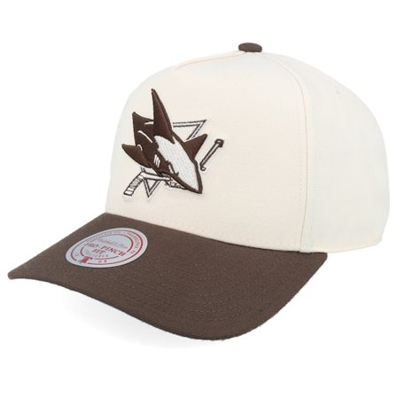Mitchell & Ness - NHL Beige adjustable Cap - San Jose Sharks Fashion 2t Pro Cream/Brown A-Frame Adjustable @ Hatstore