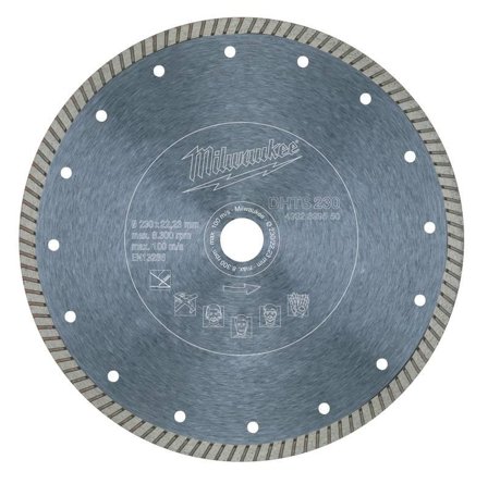 Milwaukee DHTS Diamantkappeskive 230 mm, Maskintilbehør & forbruk