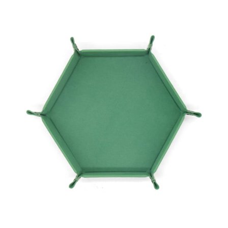 Terningbakke Læder Terning Foldbar Hexagon Bakke Terningholder Egnet