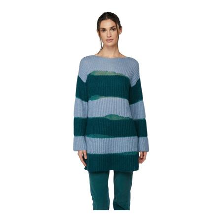 Twinset Round-neck Knitwear , Blauw , Dames , Maat: M Truis