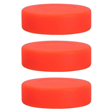 3-pak ishockey udendørs ishockey spil bold udskiftning (orange) (7.00X7.00X2.00CM, orange)